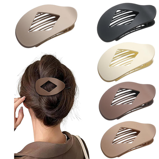 Yswulj front view showing five neutral matte clips and durable build benefit