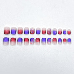 YUEJIMEIGUI accessories laid out showing glue tabs, file, and cleaning wipe