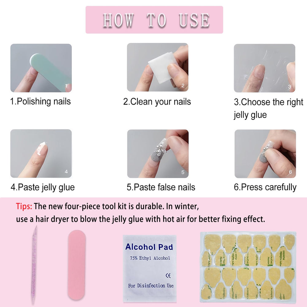 YUEJIMEIGUI small crystal accent with applicator stick for added sparkle