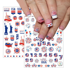 YUEJIMEIGUI flatlay of packaging and eight sheets showing organized holiday kit