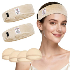 Yuest set with wig caps and bands showing complete starter kit