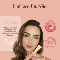 YuGlo open jar top-down showing glossy formula ready for overnight use