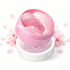 Yulight front packaging showing 50-piece sakura under eye patches and benefits