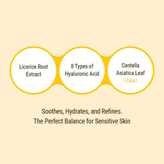 YUMU Centella Asiatica leaves to emphasize calming skin relief