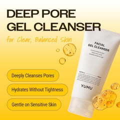 YUMU gel texture closeup highlighting hydrating, non-drying feel