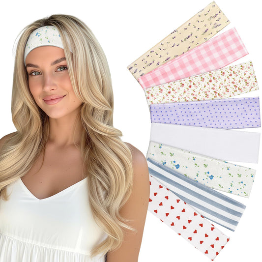 Yunaking front packaging showing eight patterned headbands and gift pouch