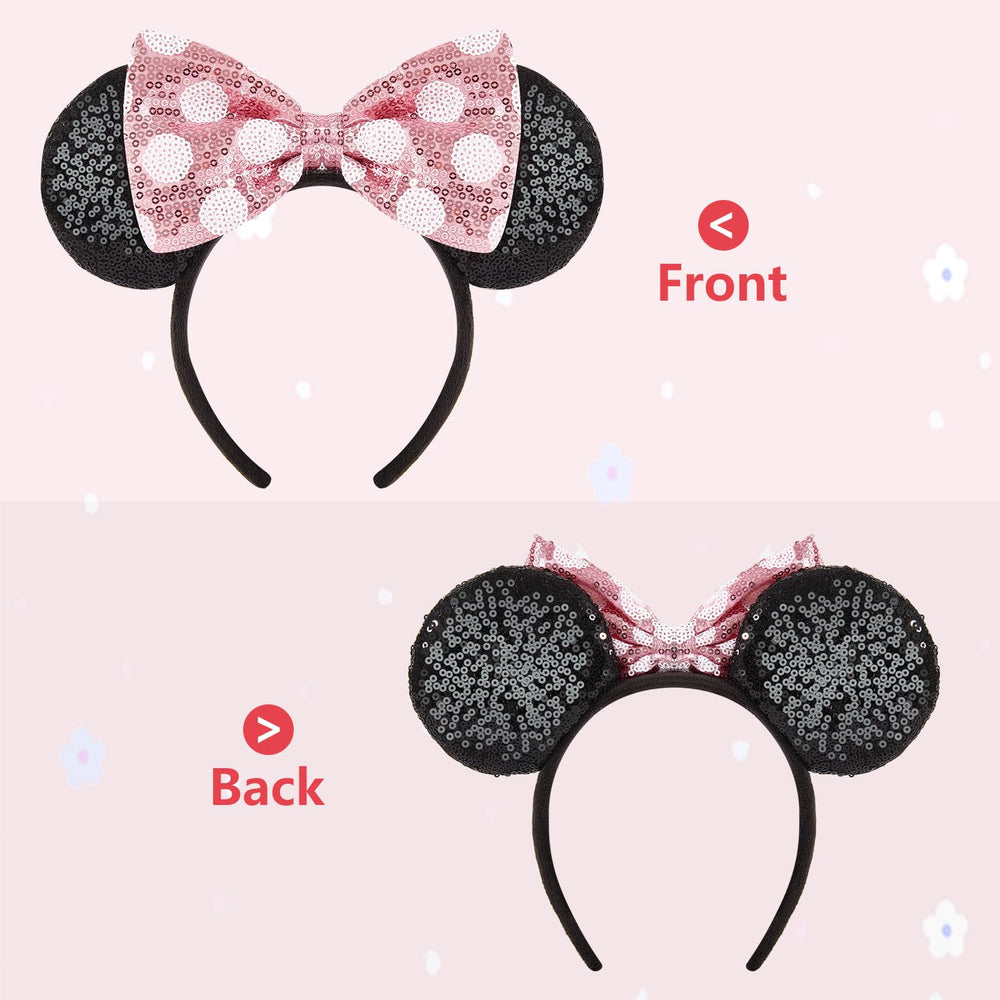YUNISS headband worn at theme park showing photogenic sparkle advantage