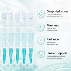 YUOJUNES ampoule applied after microneedling to soothe skin