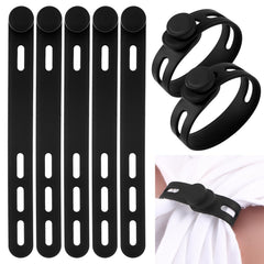 Yuxung front packaging showing 24 silicone sleeve ties and benefits