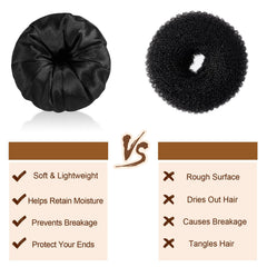 Yuxung label and seam detail, quality finish that protects hair strands