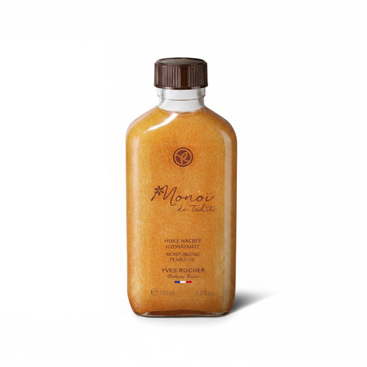 Yves Rocher bottle front view showing product and elegant packaging benefit: clear product ID