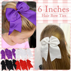 Yxiang bow secured on ponytail during cheer, demonstrating secure hold