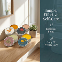 ZALPNUP lifestyle bathroom shelf illustrating daily routine