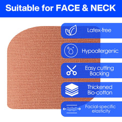 zancony tape placed along smile line showing smoothing effect