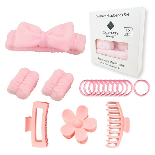 Zaritaffy front packaging pink box shows complete spa-ready gift set