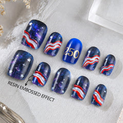 ZASKHLD applying adhesive tabs to back of press-on nails for secure hold