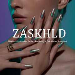 ZASKHLD nail laid next to a coin to show size and fit for different nail beds