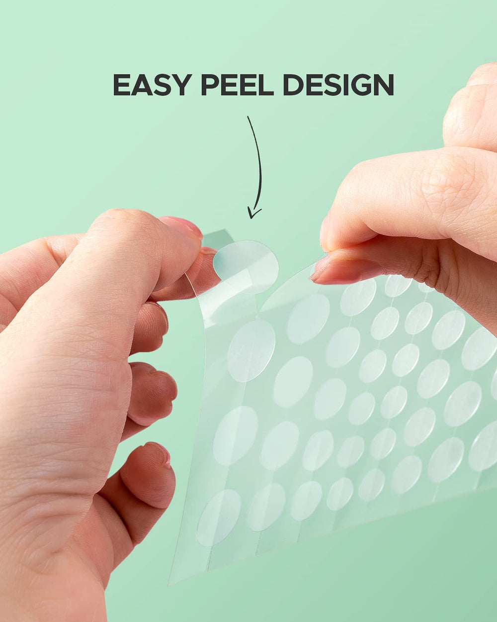 ZATKTK peeled patch detail highlighting easy-peel design benefit