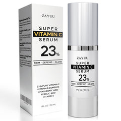 ZAYUU bottle front packaging showing label and brightening benefit