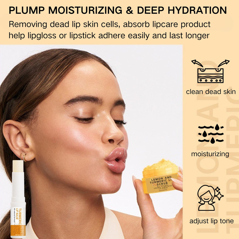 ZBMCYHCXH lifestyle shot applying balm outdoors showing on-the-go hydration benefit