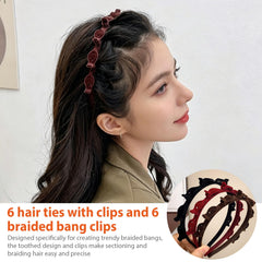 Zeiuvdy braided clips collection displayed, decorative clip accents for DIY styling benefit