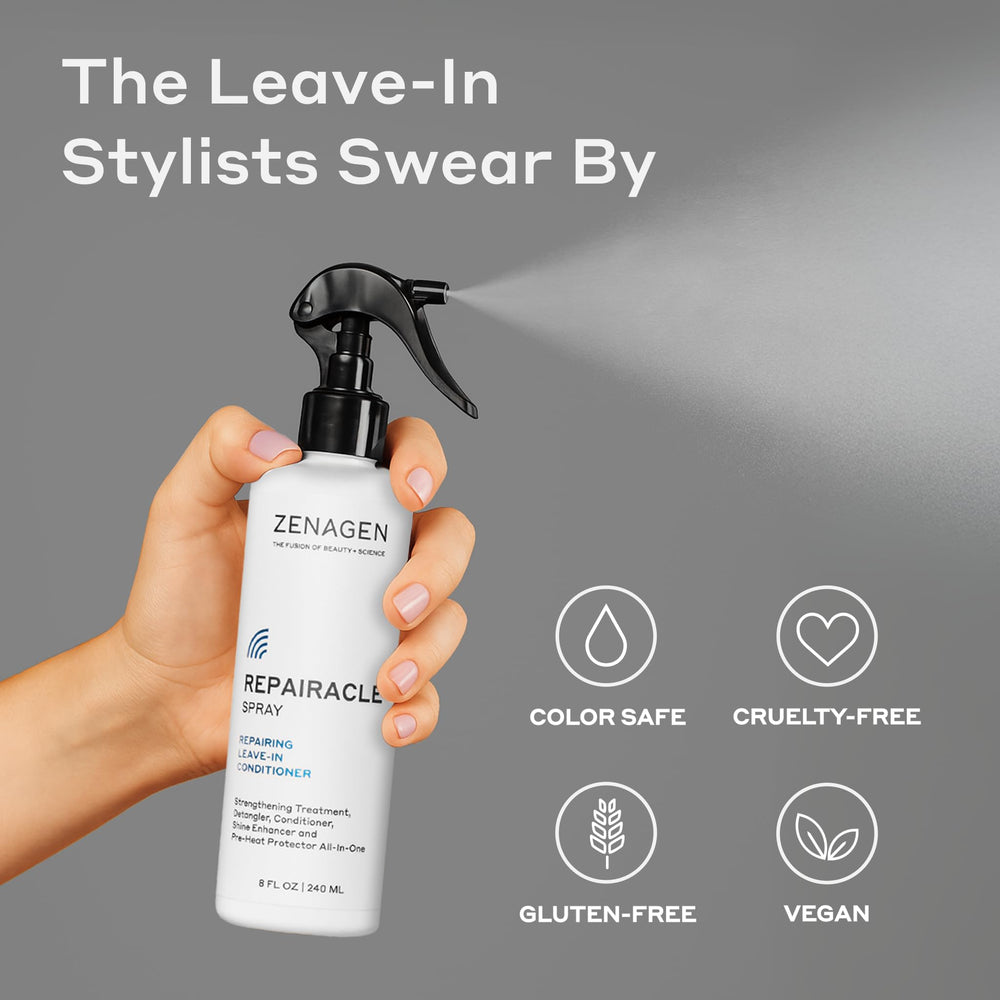 Zenagen on bathroom countertop in lifestyle scene indicating daily routine ease benefit