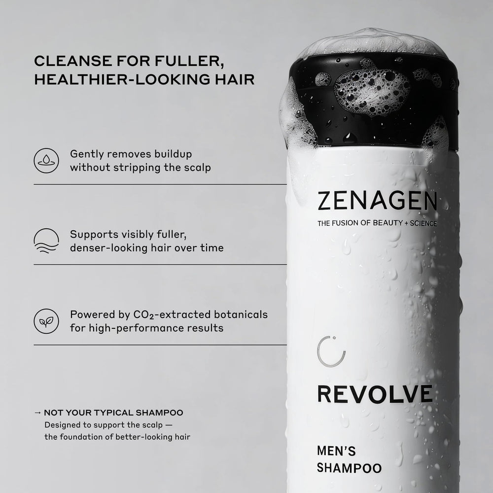 Zenagen Revolve beside a ruler showing 16 oz scale for clear sizing benefit