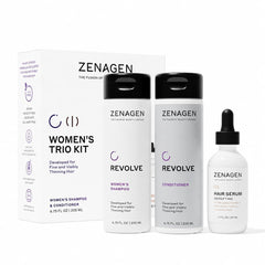 Zenagen Revolve front packaging showing complete trio benefits