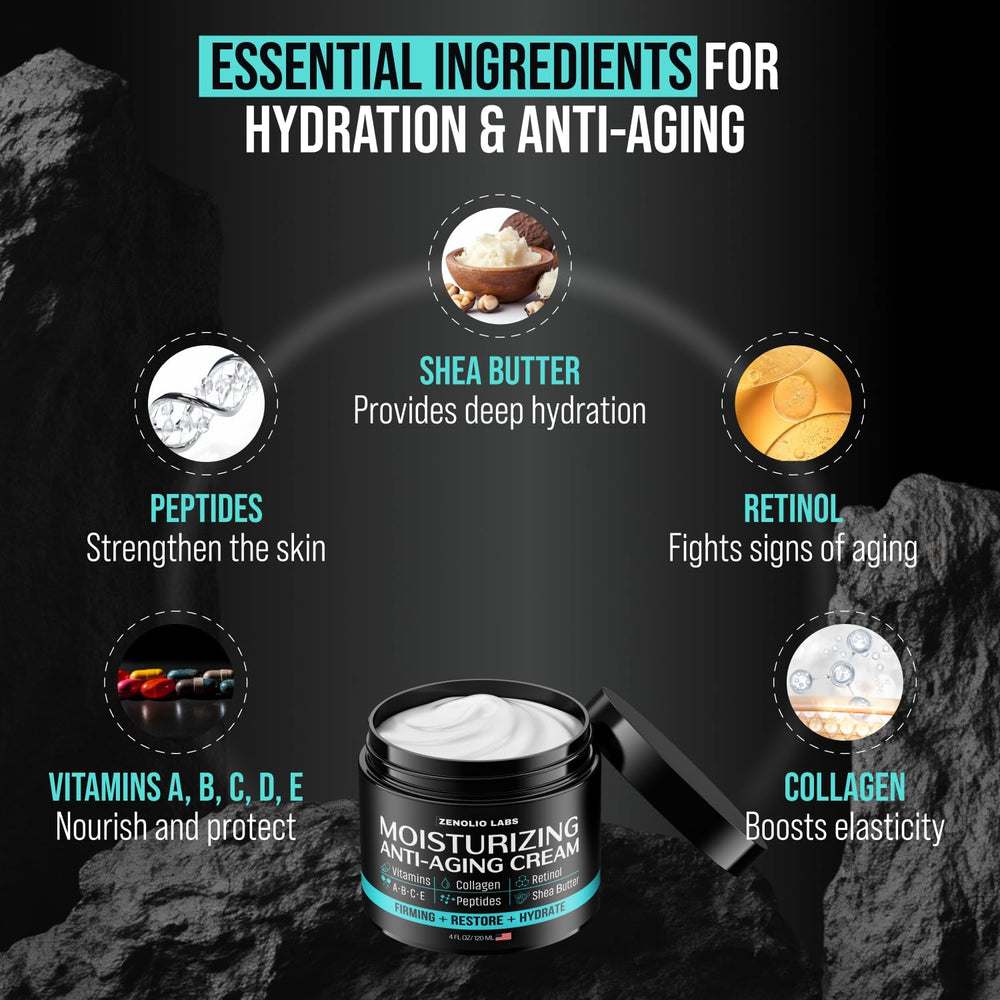 Zenolio Labs cream close-up with visible smooth texture for hydration