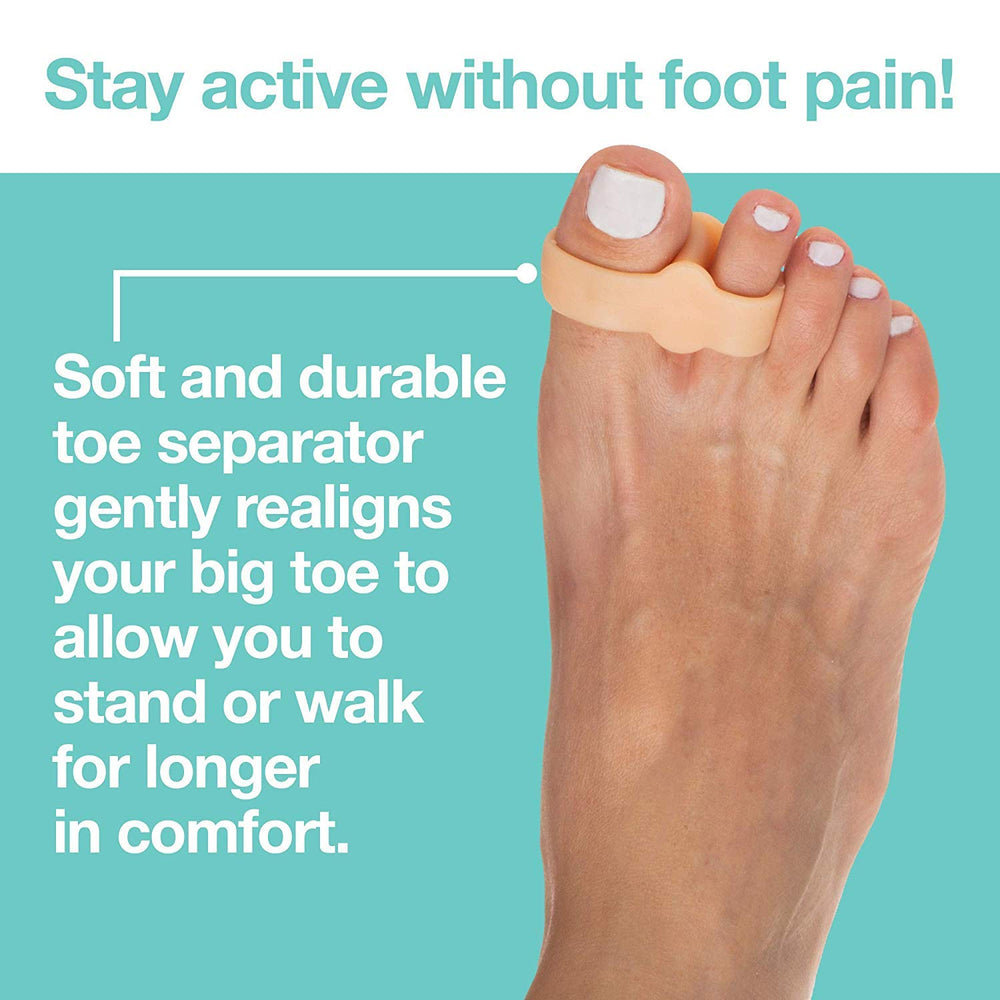 ZenToes double loop detail closeup displaying secure fit benefit