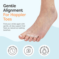 zentoes single spacer close-up displaying firm gel and smooth edges for comfort
