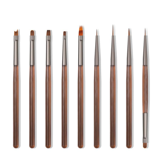 ZEOHBETY front packaging showing nine brushes, professional kit benefit