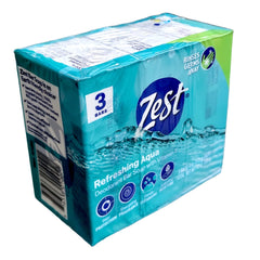Zest front packaging showing three 4 oz bars and clear value