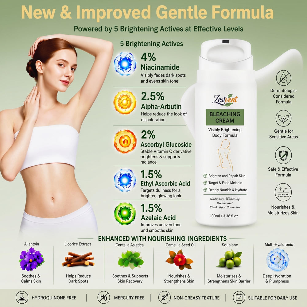 Zestvent applied to underarm demonstrating gentle care benefit