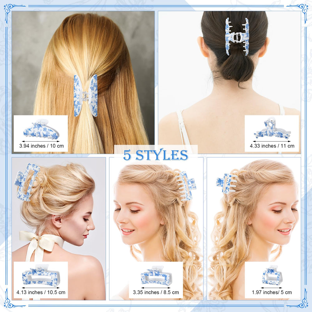Zeyune close-up of watercolor blue floral print showcasing durable fade-resistant finish