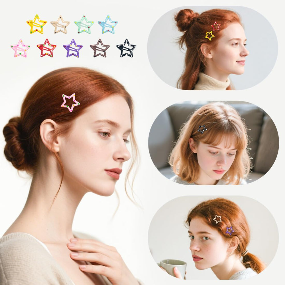 ZGQHZR clip holding hair in a styled look for quick everyday wear