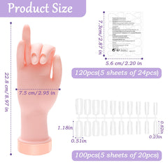 Zhaoyao close-up of bendable fingers demonstrating flexible positioning for practice