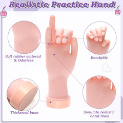 Zhaoyao 100 nail tips spread displaying variety and convenience for learners