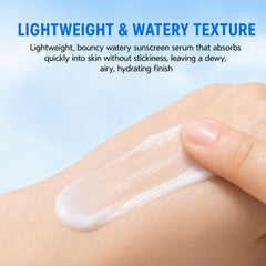 ZHCJG serum being applied to cheek for cooling hydration benefit
