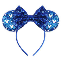 zhezesmila front view showing sparkling sequin ears and bow, adds instant charm