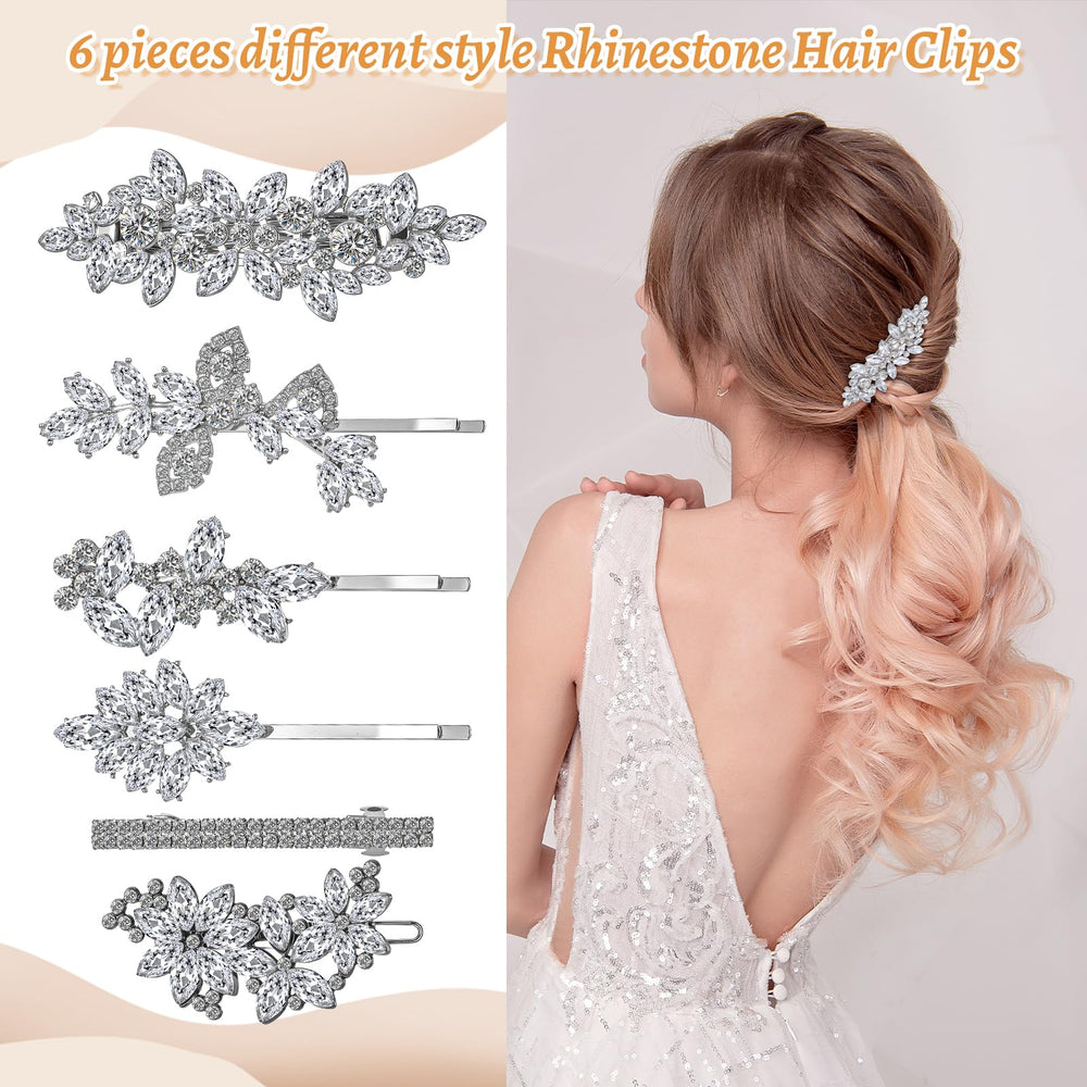 ZhouBoat on-model bridal updo demonstrating elegant sparkle and stable wear