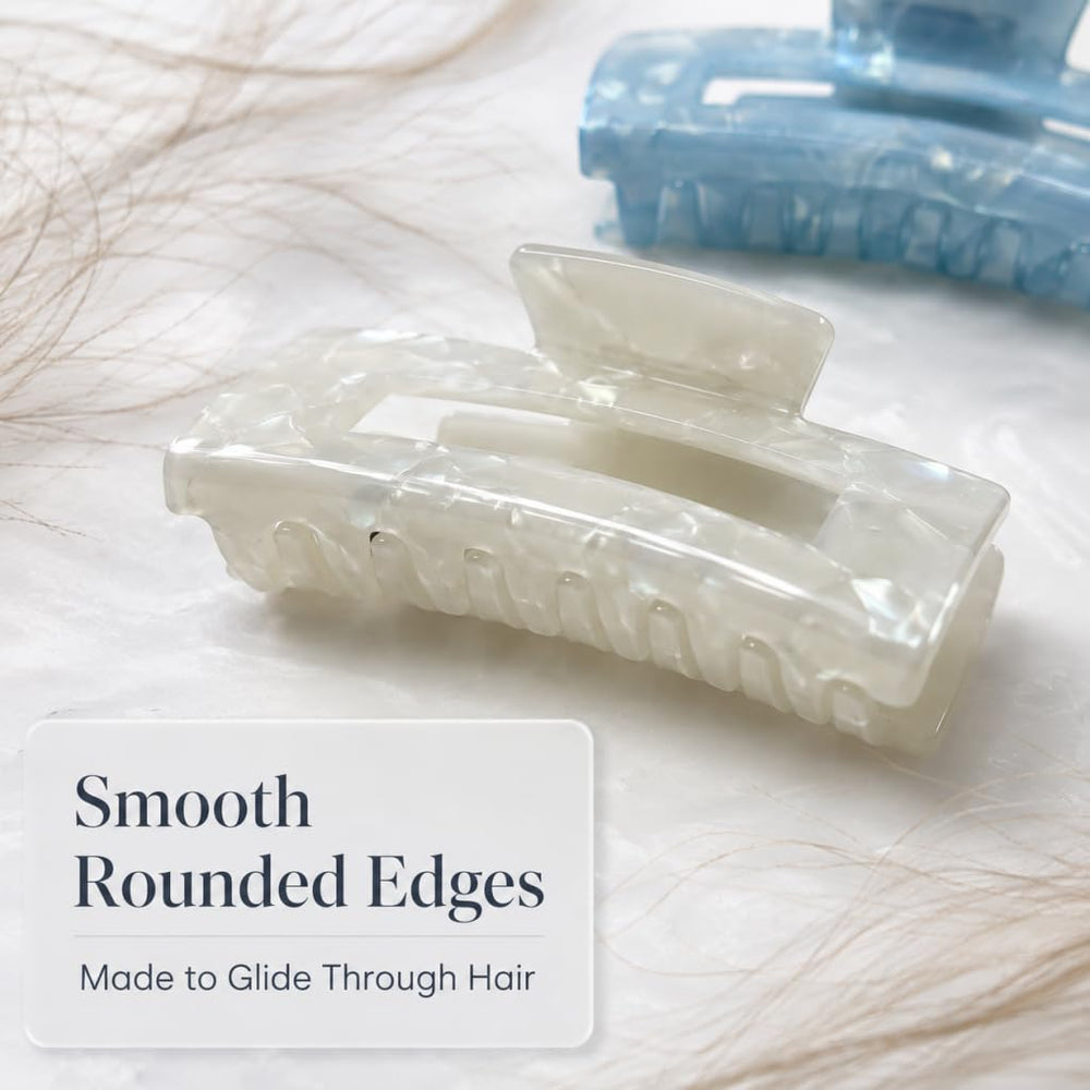 ZHOUMEIWENSP tortoise pattern close-up showing smooth edges for hair protection