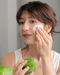 Ziaja cream applied on hand demonstrating immediate softening and absorption