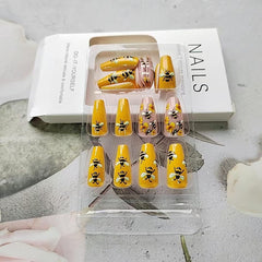 ZIFANHU press-on nails worn on hand illustrating finished look and instant manicure benefit