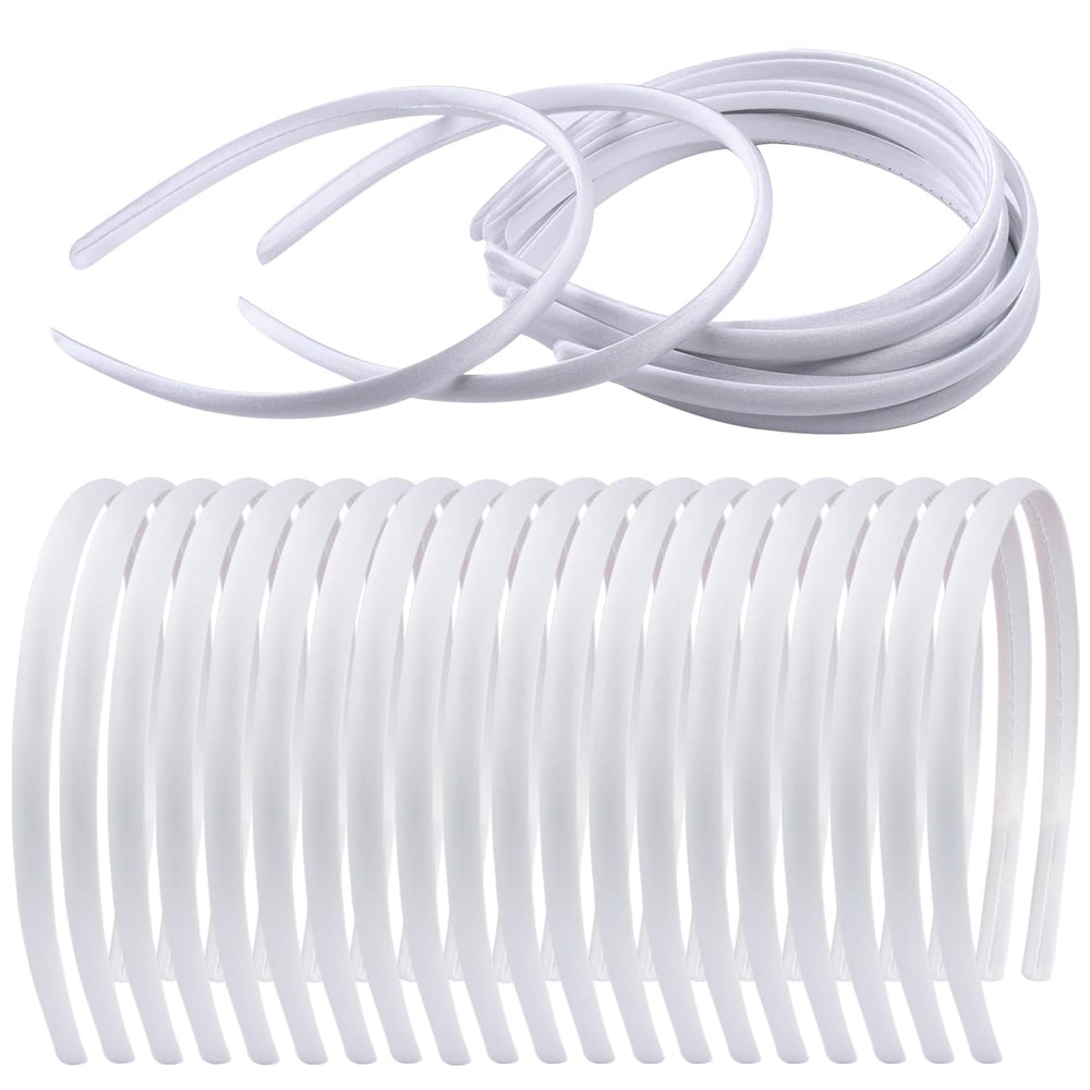 Zifengcer front pack of 20 white headbands showing value and quantity