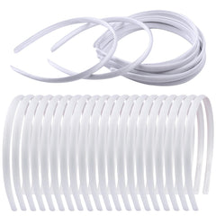 Zifengcer front pack of 20 white headbands showing value and quantity