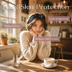 ZIMASILK headband used for makeup showing gentle hair hold