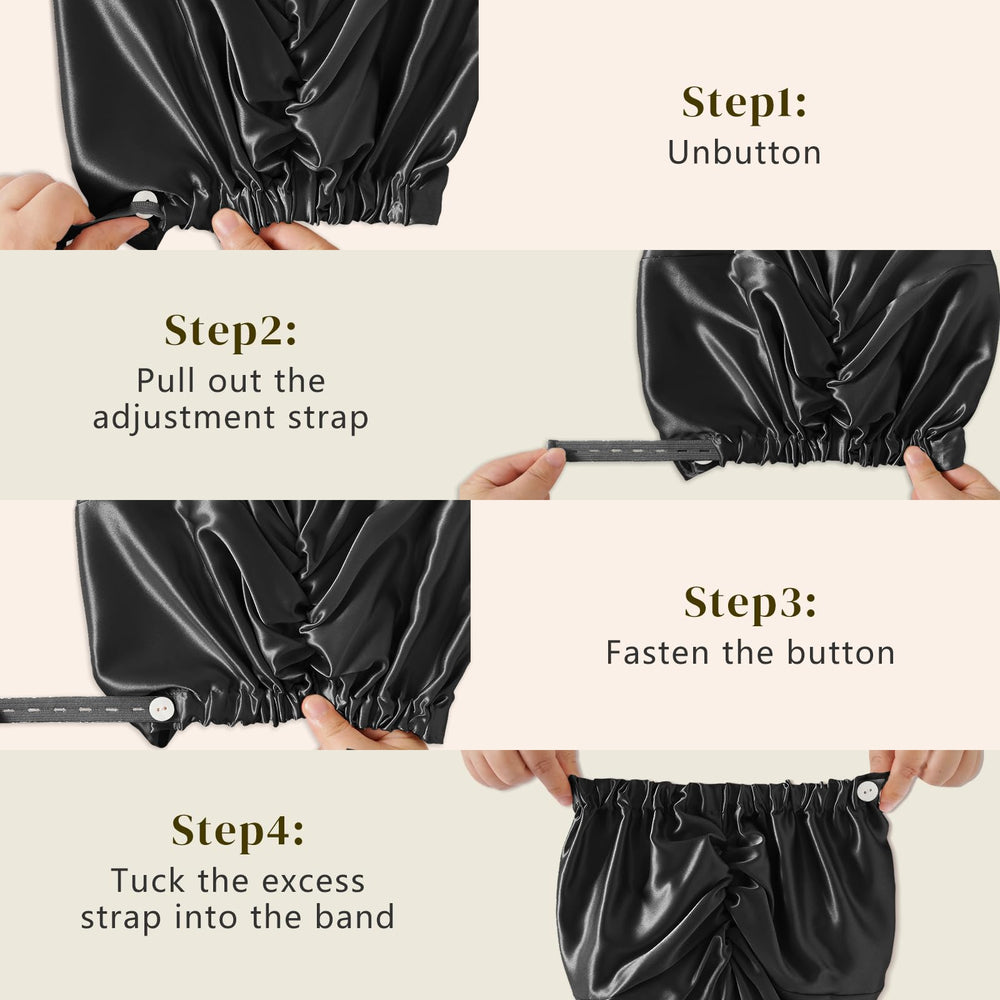 Hand holding ZIMASILK bonnet showing lightweight feel and softness benefit