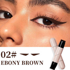 zimdun black wing stamp in action creating sharp cat-eye benefit