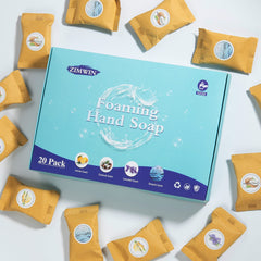 Zimwin packaging detail with recyclable label showing eco-friendly benefit